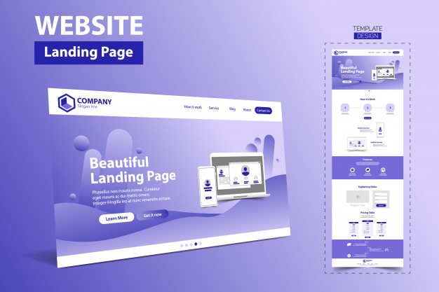 Use WordPress Websites Template Landing Page