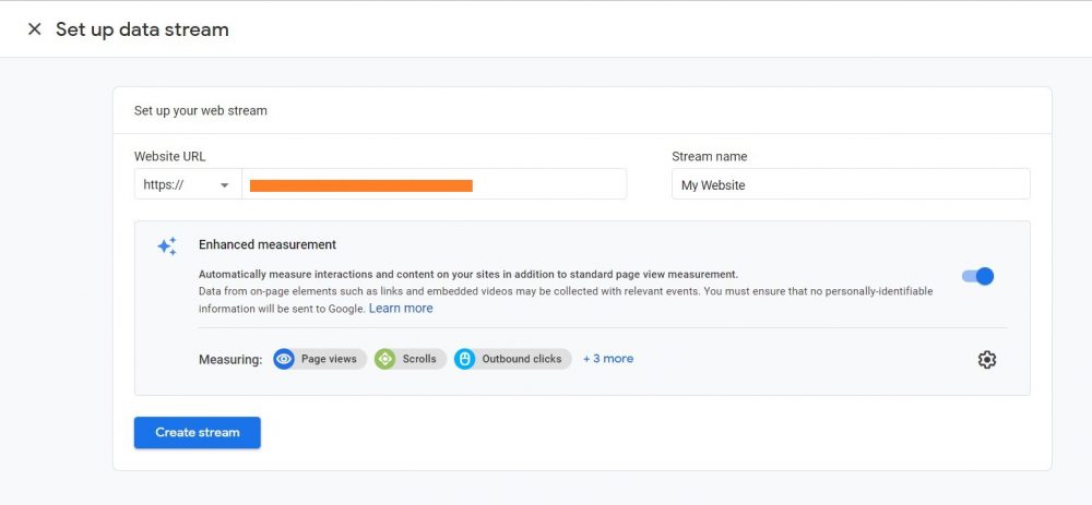 Google Analytics 4 WordPress Website Set Up Data Stream Set Up Web Stream