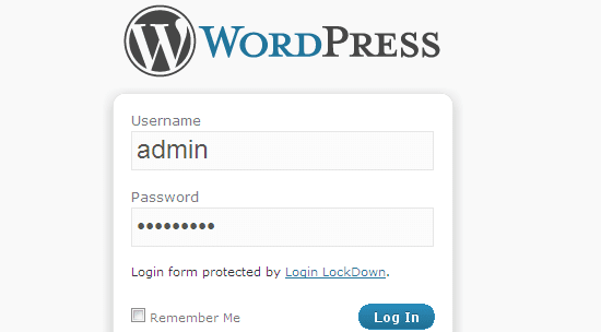 Secure Your WordPress Login Login LockDown