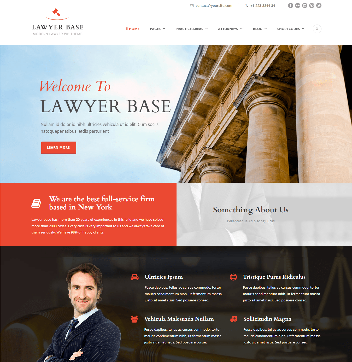 Wordpress industry themes, law firm theme, 