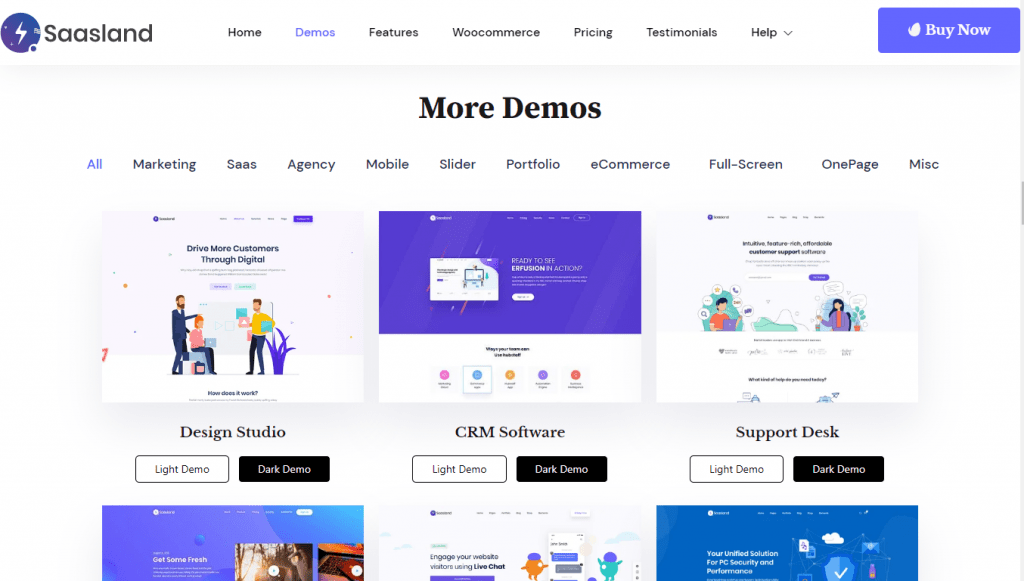 demo themes for startups to use