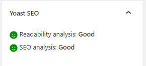 YOAST ANALYSIS