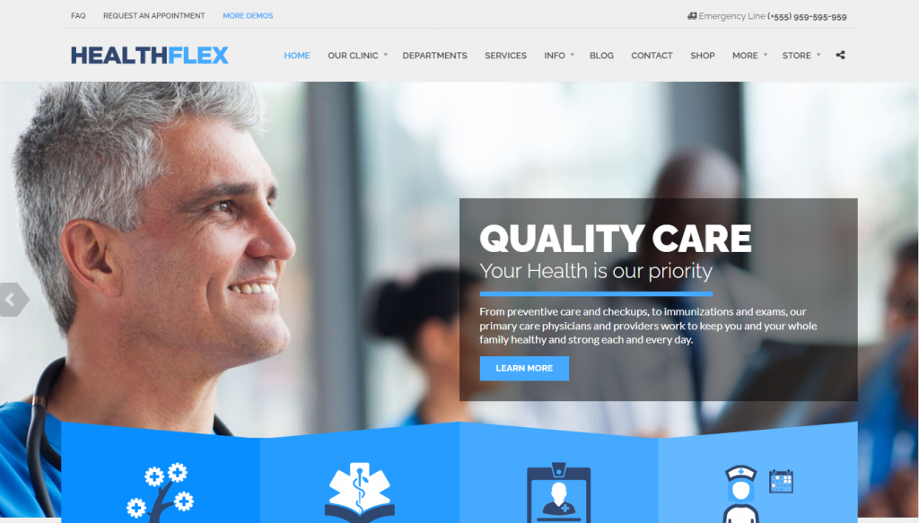 Healthflex Medical Clinic WordPress Theme