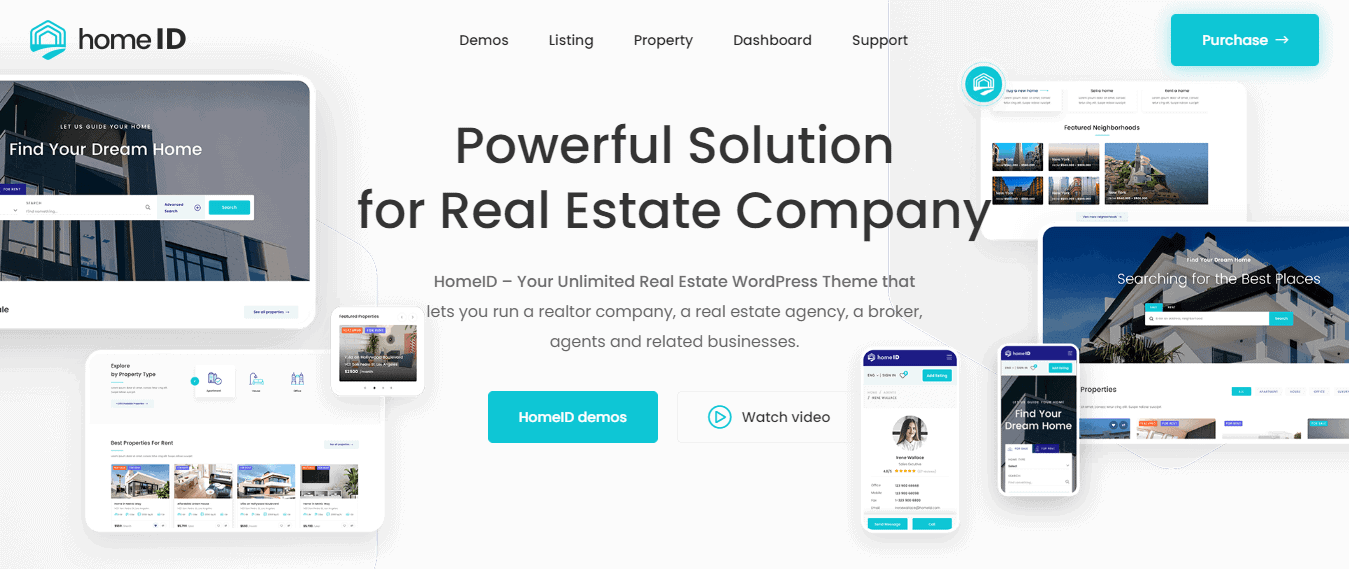 Homeid, WordPress Real Estate Themes 