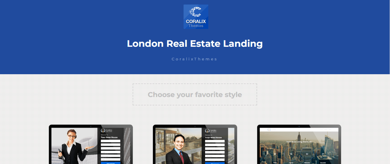 London, home property on websites